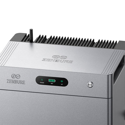 Bedieningsdisplay en statuslampjes van de Zendure SolarFlow 2400 AC+