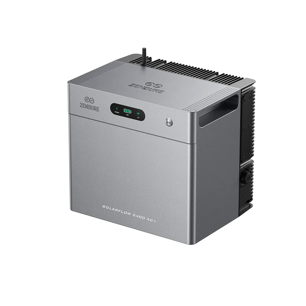 Zendure SolarFlow 2400 AC+ thuisbatterij schuin van voren
