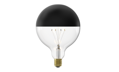 Black & Gold Calex LED Globe Zwart G125