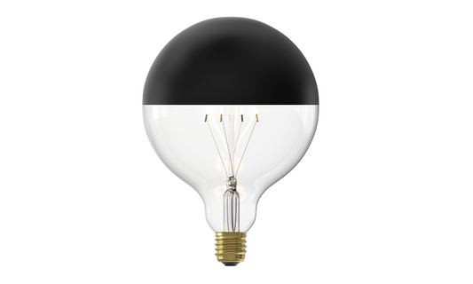 Black & Gold Calex LED Globe Zwart Ø125mm