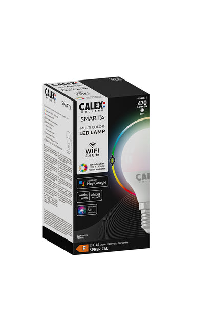 Mat Smart serie Calex Kogellamp RGB