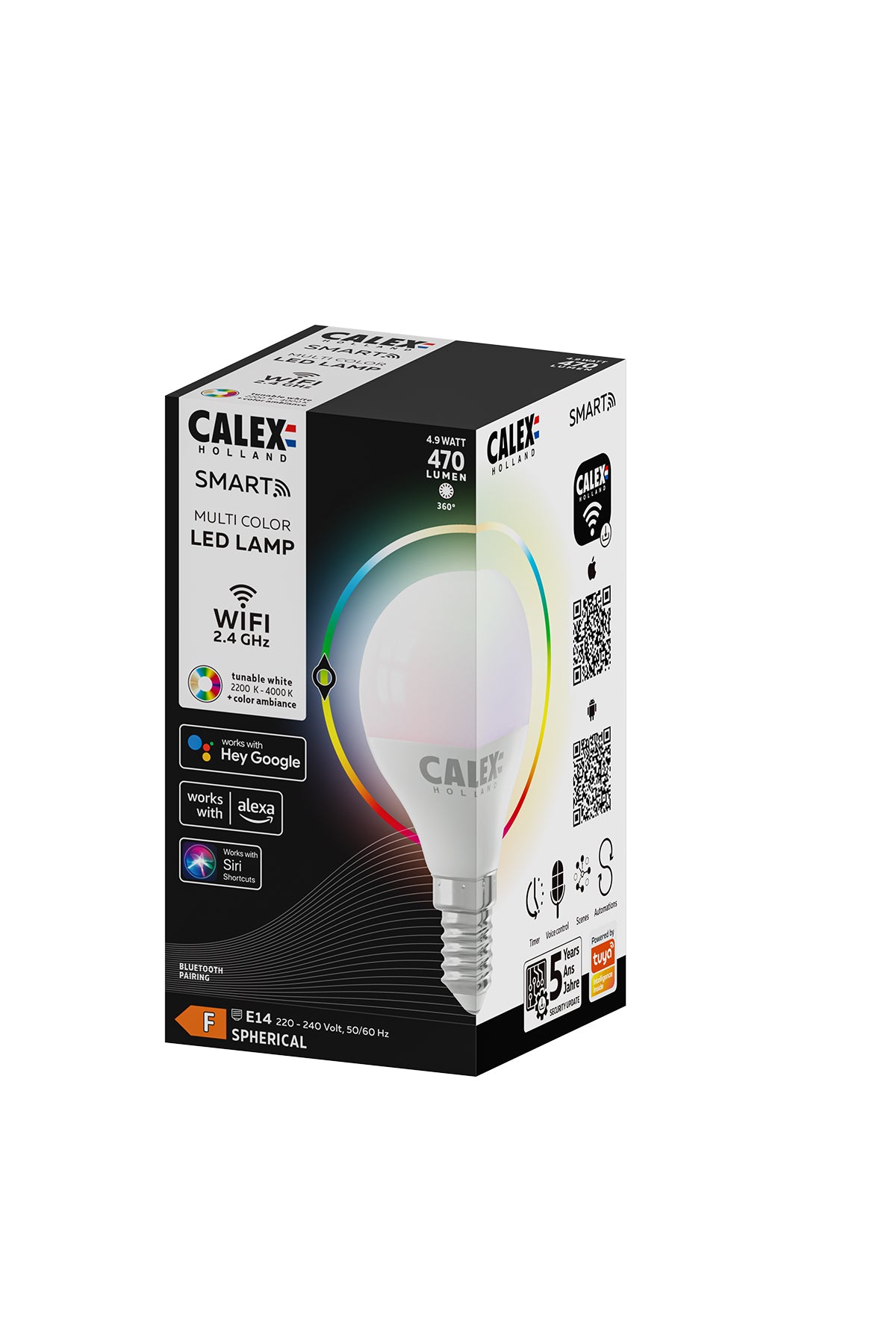 Mat Smart serie Calex Kogellamp RGB