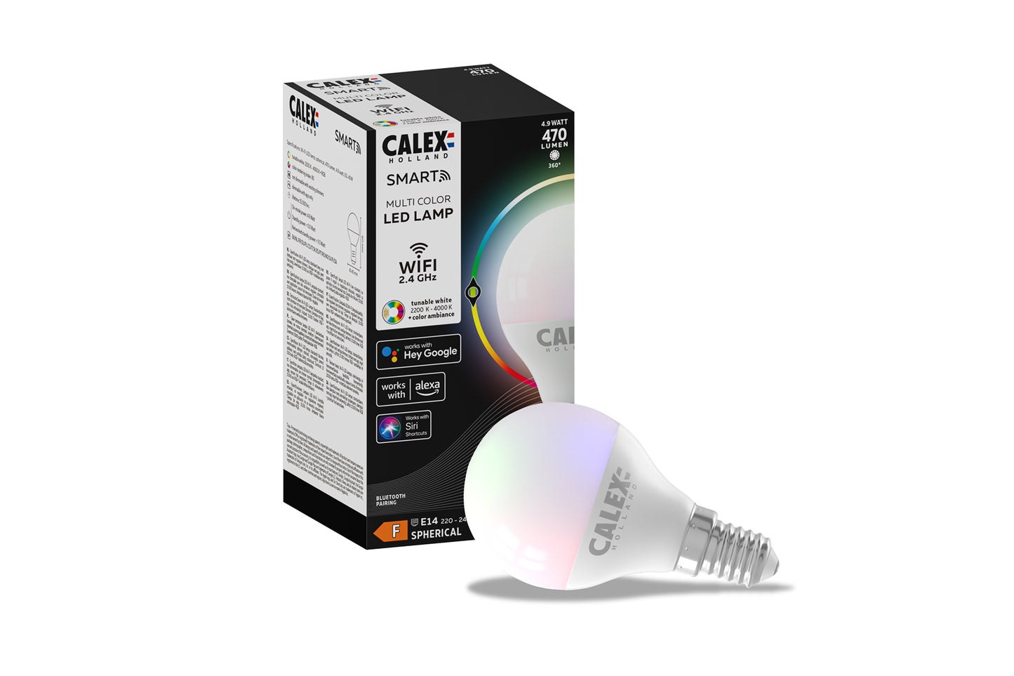 Mat Smart serie Calex Kogellamp RGB
