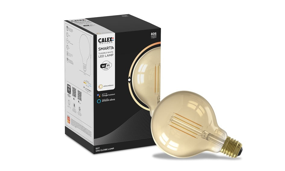 Globelamp Smart serie Calex LED Goud