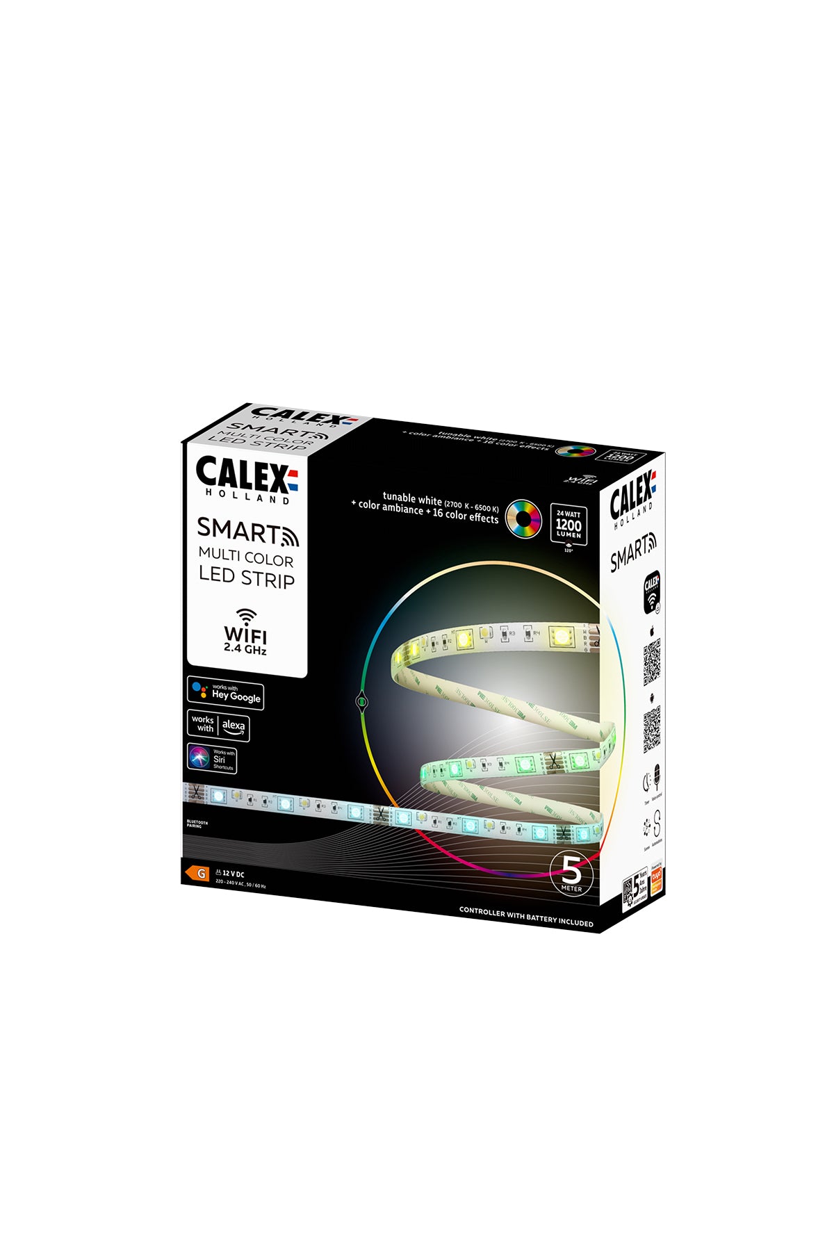 Smart serie Calex LED Lichtstrip 5 meter