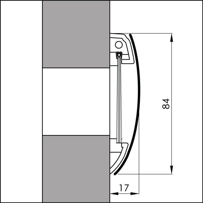 afmetingen brievenbusklep inox 