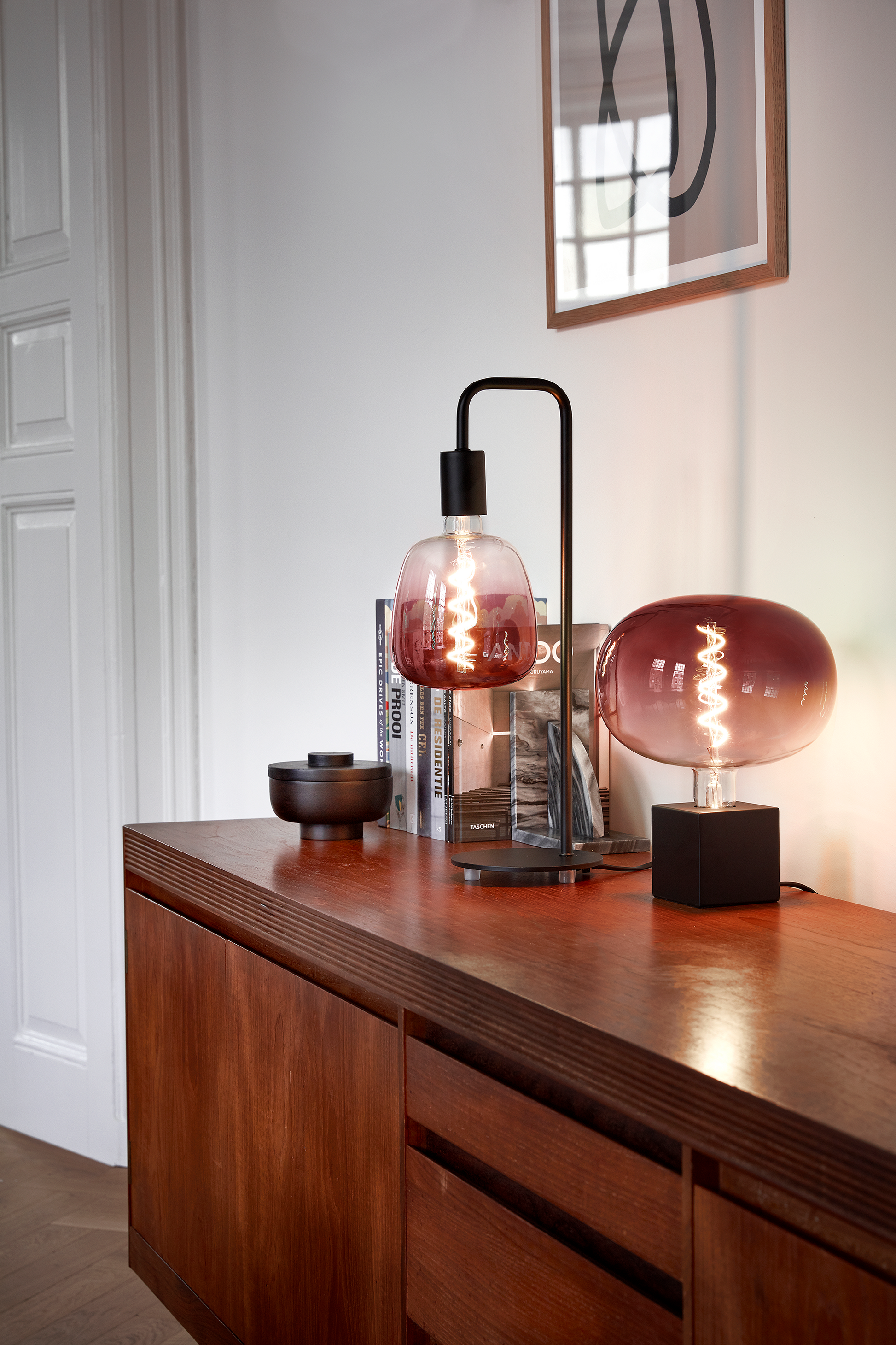 Calex boden lamp bruin
