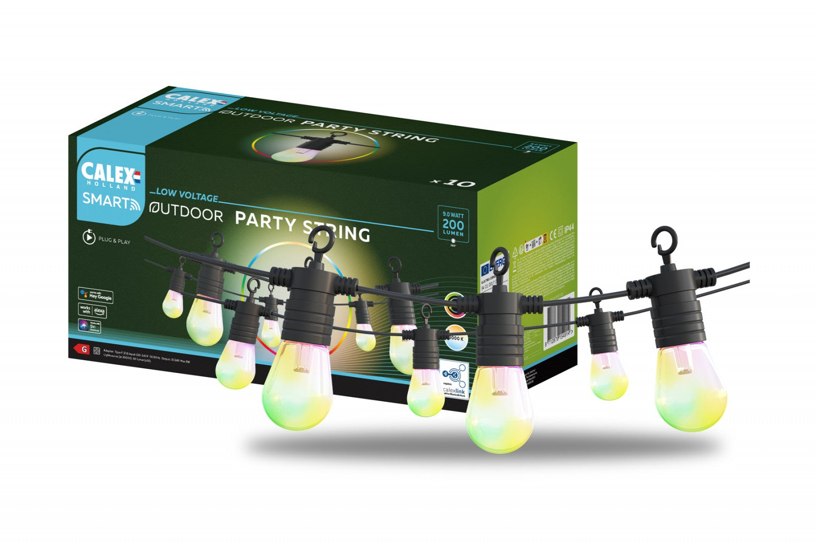 Calex Smart Outdoor Party Lichtsnoer 10M verpakking