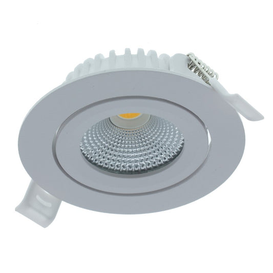 LED downlighter | Inbouw | 5 watt dimbaar | Kantelbaar | 2700K warm wit |  IP44 | Wit