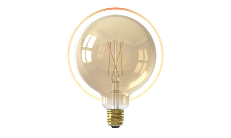 Globelamp Smart serie Calex LED Goud E27 806 lumen dimaar