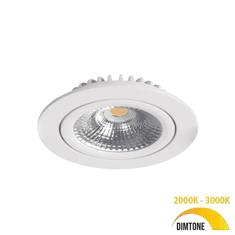 LED downlighter | Inbouw | 5 watt dimbaar | Dim to warm | IP42 | Wit | Ø 82 mm