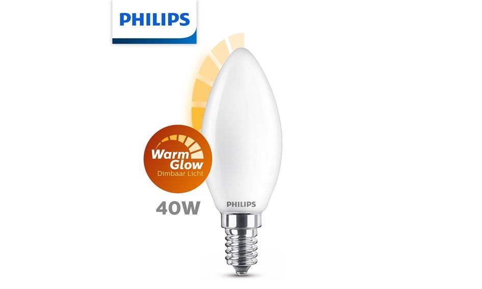 Mat serie Philips LED Dimtone kaarslamp