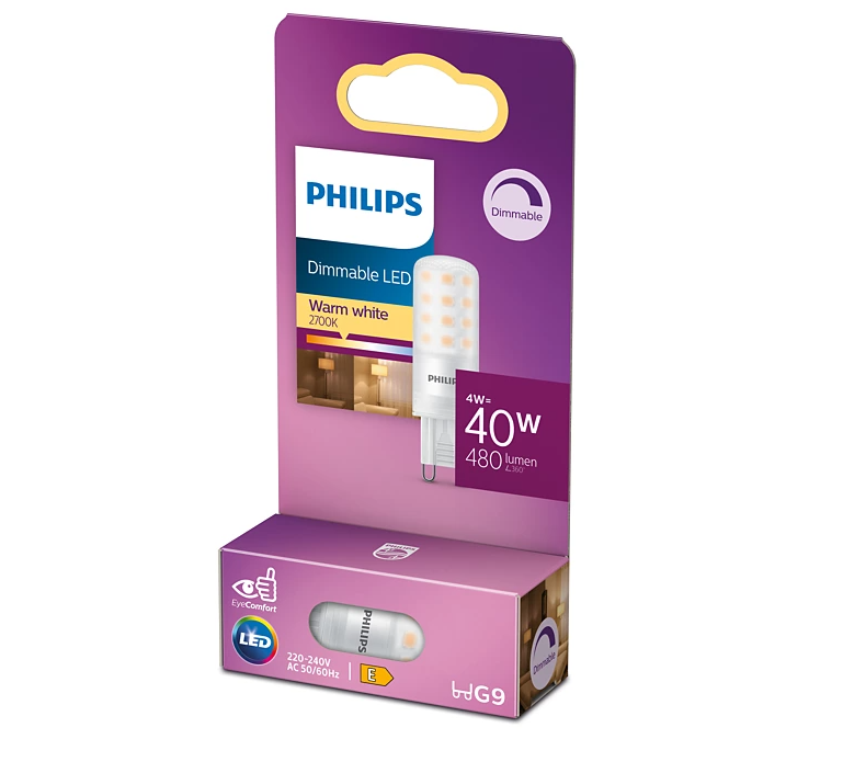 Steeklamp G9 Philips LED