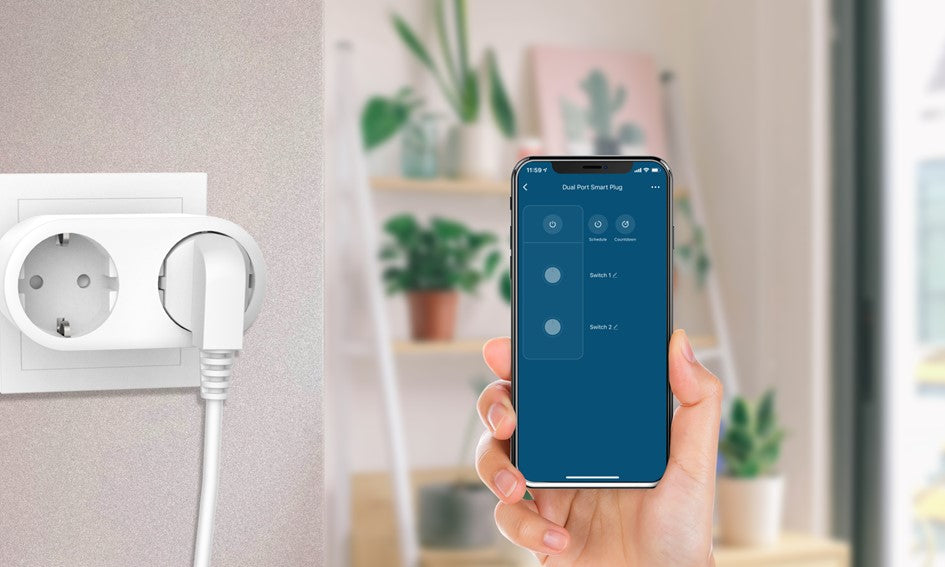 WOOX Smart Home aan/uit DUAL smartplug R6073