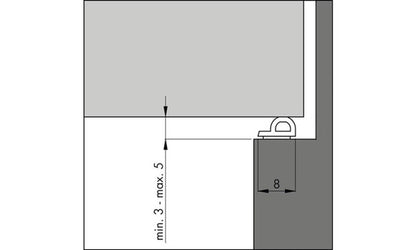 Tochtband ELLEN P zelfklevend 3 tot 5 mm (gem. kier)