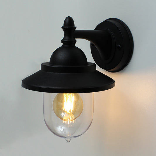 Buitenlamp Digne | E27 fitting | IP44 | Lantaarn buiten | Mat zwart