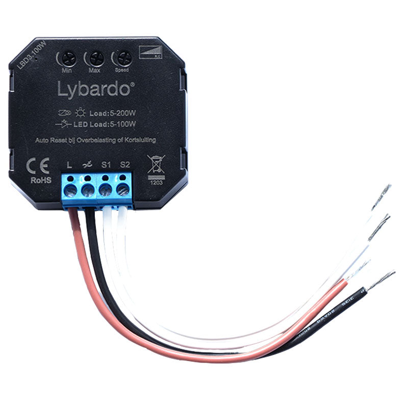 Lybardo LED pulsdimmer 5-100 watt | Universeel | Inbouw