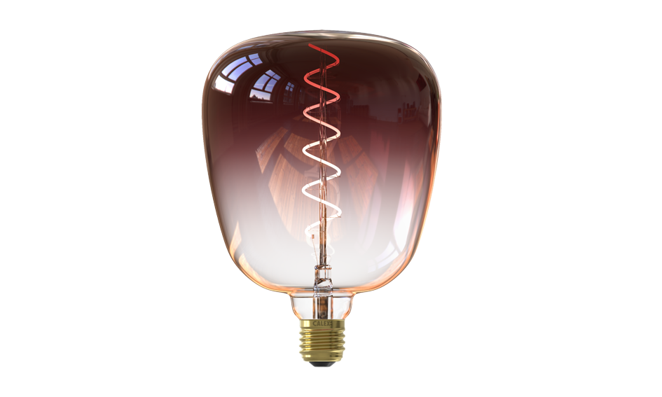 Calex Kiruna Colors Marron - E27 LED Lamp - Filament Lichtbron Dimbaar - 5W - Warm Wit Licht