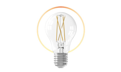 Calex Slimme Lamp - Wifi LED Filament Verlichting - E27 - Smart Lichtbron Helder - Dimbaar - Warm Wit licht - 7W