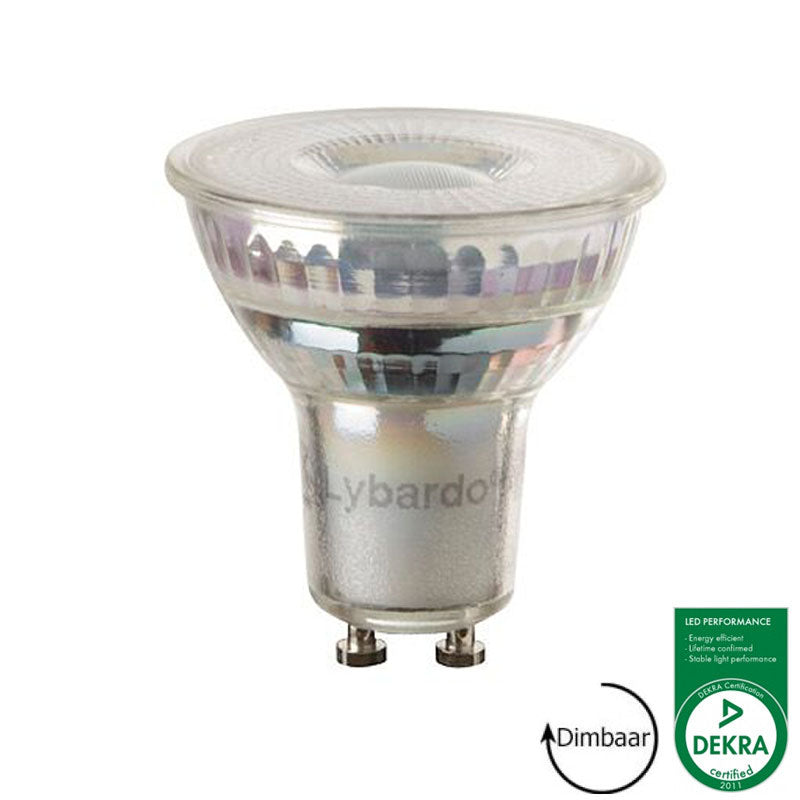 Lybardo Master LED spot GU10 | 5.5 watt dimbaar | 2700K warm wit | 60° stralingshoek