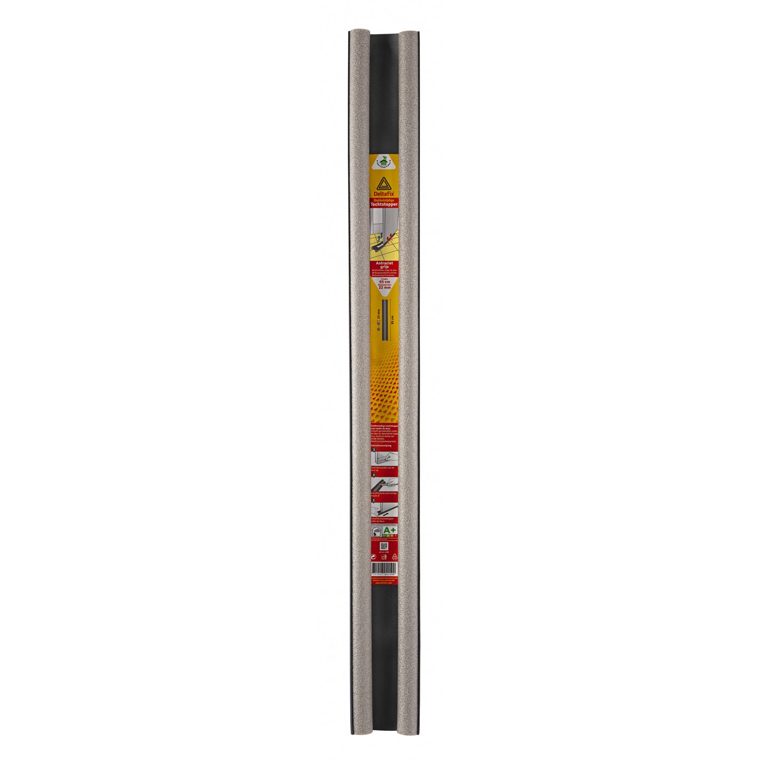 Deltafix Dubbele (deur) isolatierol 95x14cm antraciet – productafbeelding 2