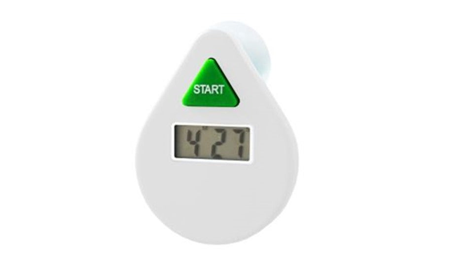 Ecosavers Douchecoach – LCD douchetimer (5 minuten) - wit