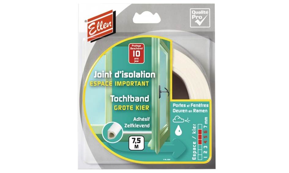 Tochtband ELLEN D  zelfklevend 4 tot 6 mm (grote kier) – productafbeelding 2