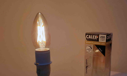 Goud serie Calex LED Kaarslamp