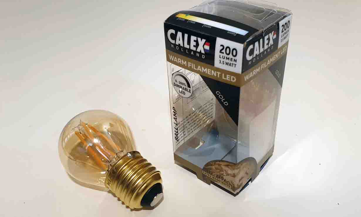 Goud serie Calex LED Kogellamp