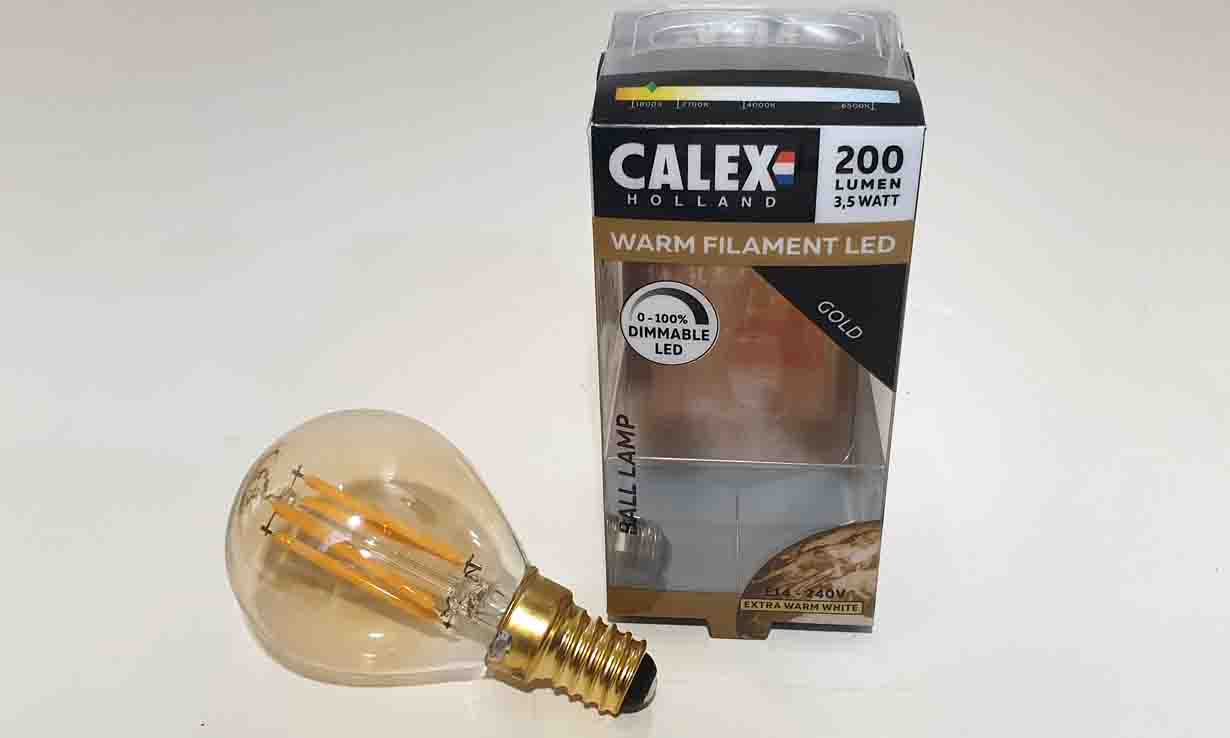 Goud serie Calex LED Kogellamp