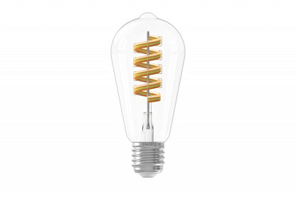 Calex Slimme Lamp - Wifi LED Filament Verlichting - E27 - Smart Bulb Helder - Rustiek - RGB en Warm Wit Licht – productafbeelding 3