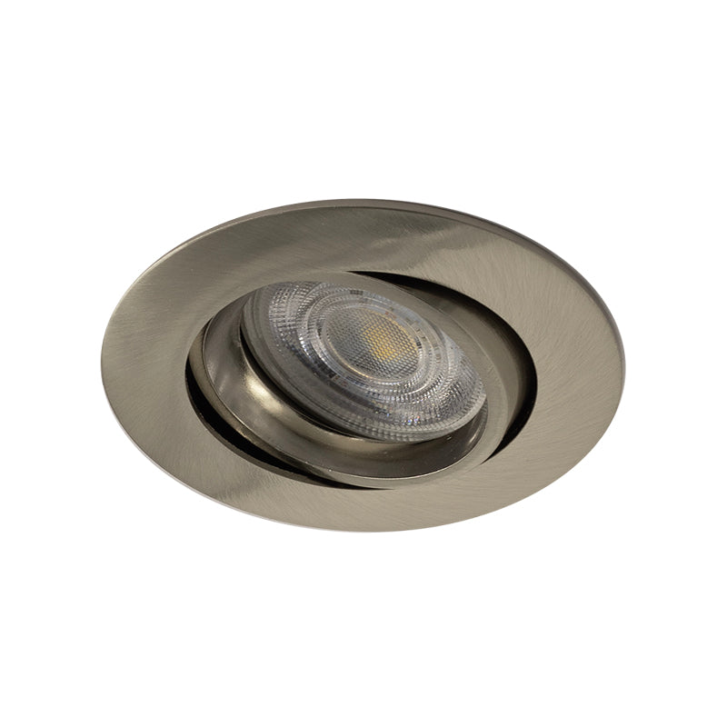 Inbouwspot Costa | Kantelbaar | Rond | RVS look