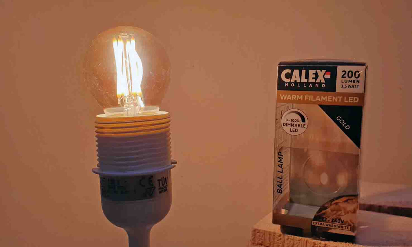 Goud serie Calex LED Kogellamp