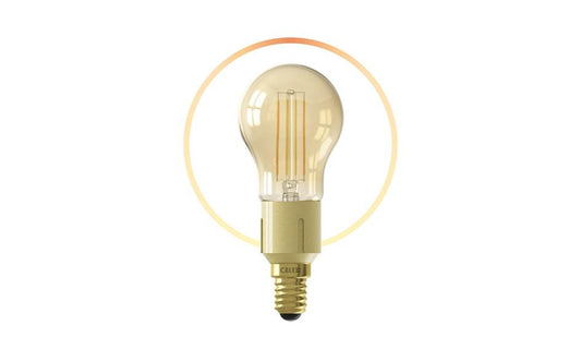 Goud Smart serie Calex Kogellamp filament E14 400 lumen