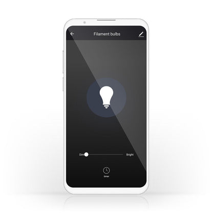 Nedis smart LED Filamentlamp E27, 500 lm, 5 W, Warm Wit – productafbeelding 4