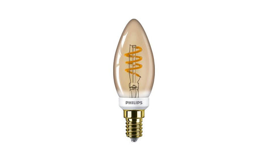 Philips Vintage LEDlamp Kaarslamp - Dimbaar - LED Kooldraadlamp - Kleine E14 3,5W