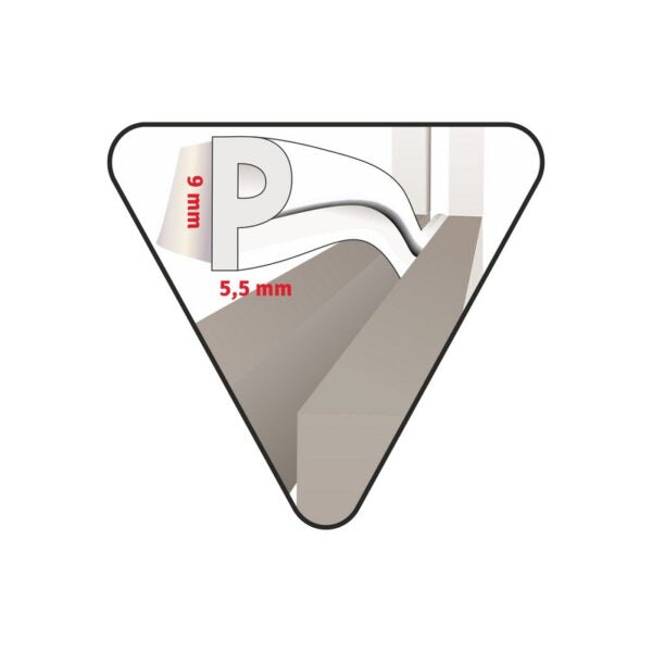 Tochtband Deltafix O-profiel wit