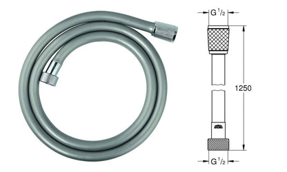 Grohe Relaxaflex doucheslang 125 cm voor bad
