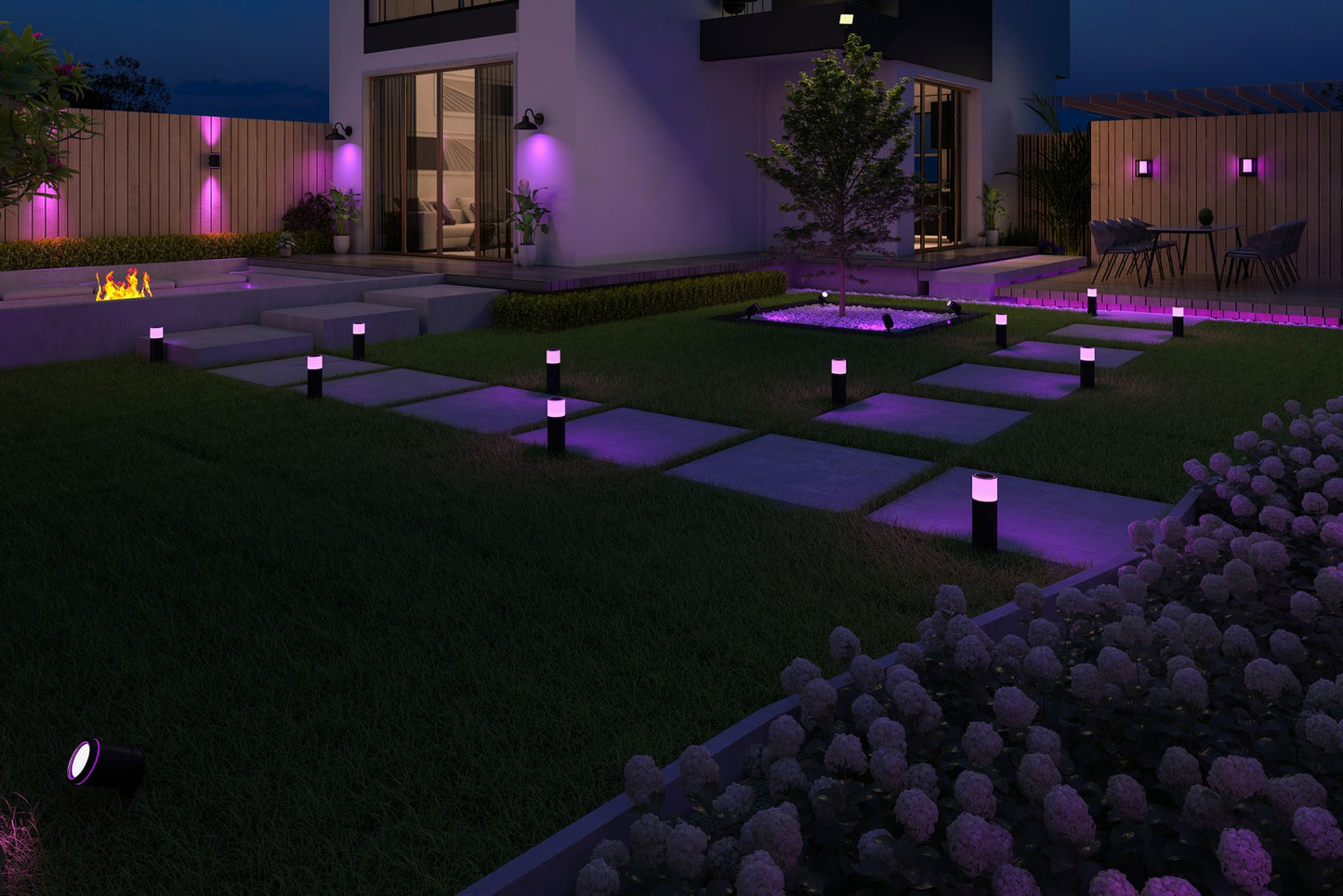 Calex Smart Outdoor Gardenspot RGB CCT 200cm kabel met plug 4W 380lm
