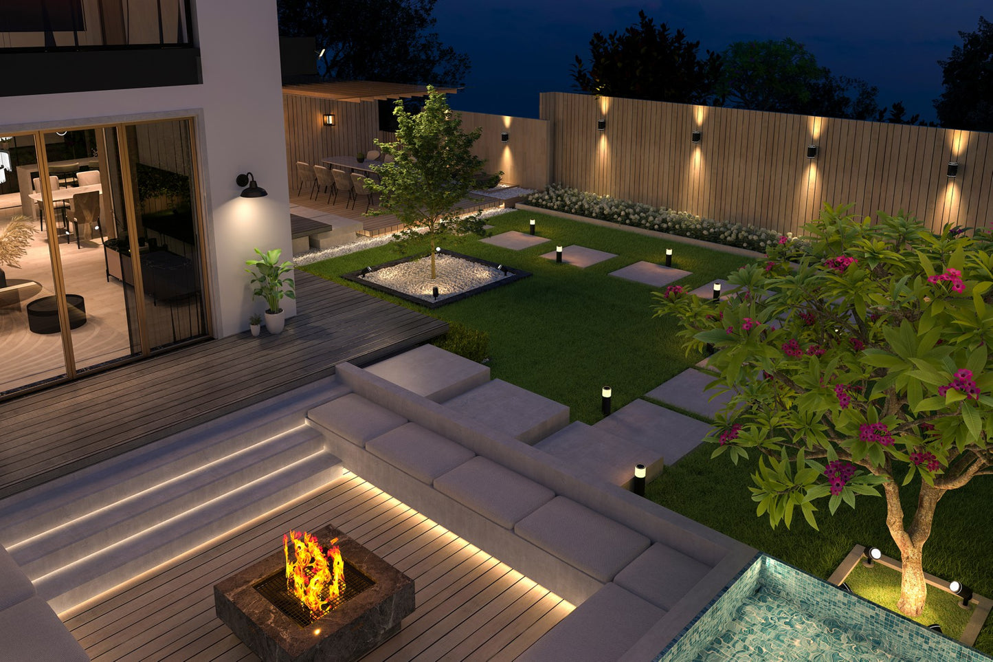 Calex Smart Outdoor Gardenspot RGB CCT 200cm kabel met plug 4W 380lm