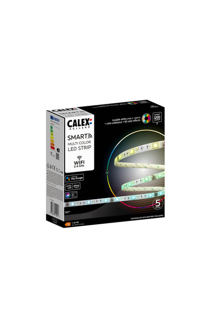 Calex Slimme LED Strip 2 meter - Led-strip Voor Binnen - Met App - RGB - Smart Lichtstrip met afstandsbediening – productafbeelding 4