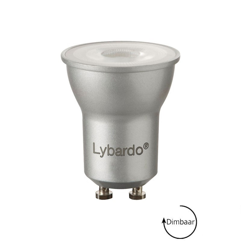 Lybardo LED spot GU10 | MR11 – GU11 spot 35 mm | 3.6 watt dimbaar | 2700K warm wit