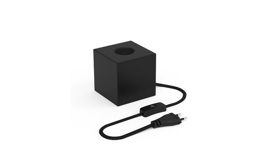 Calex Tafellamp Vierkant - Industrieel - E27 Fitting - Zwart - Excl. lichtbron
