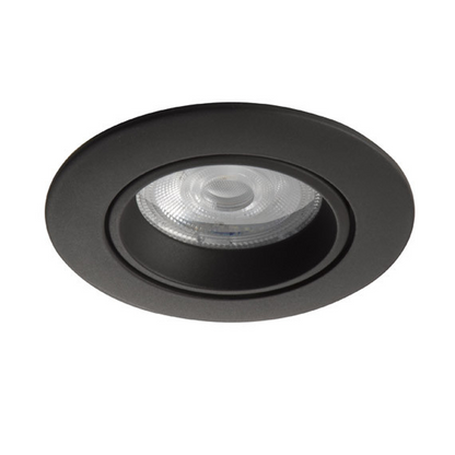 Inbouwspot Costa | Kantelbaar | Rond | Mat zwart