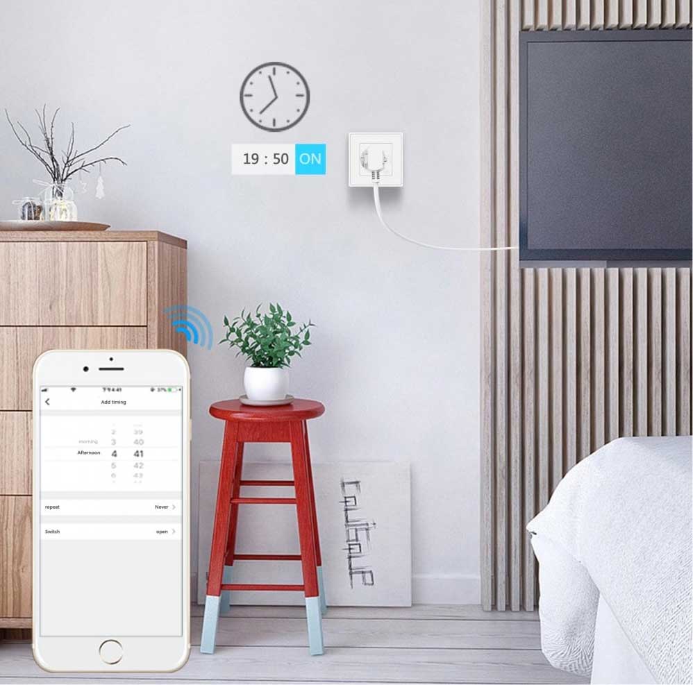 WOOX Smart Home inbouw stopcontact R4054 – productafbeelding 4